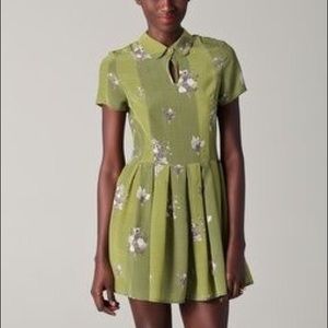 Opening Ceremony Short Sleeve Pleated Floral Dress